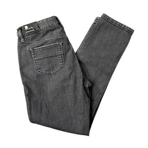 NWT Black Diamond Women's 8 Mission Wool Denim Pants Dark Gray Slim Fit Climbing